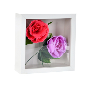 3D Deep MDF Shadow Box Flower Design Eco-Friendly Photo <strong>Frame</strong> <strong>13x18</strong> or Customized Size Table Standing and Wall Hanging - Product Image 3
