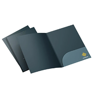 Papel de copia de tamaño A4 con logotipo personalizado Documentos de logotipo de lámina dorada Carpeta de contrato de bienes raíces hecha comercialmente Folleto personalizado