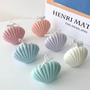 Hot Selling Shell Silicone Candle Mold For Wax Epoxy Resin Art Craft Making DIY Fancy Candle Mold Shell Silicone Mold For Candle