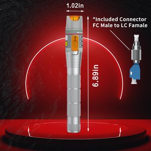 Localisateur Visuel de Défauts de Fibre Optique GSED 9/125um avec Kit Adaptateur FC LC, Lumière Rouge, Compact, Alimenté par Batterie - Product Image 5
