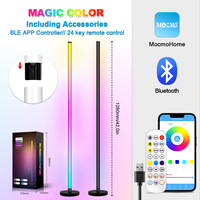Lampe sur pied d'ambiance musicale électrique Magic Color Pickup pour salon, chambre et coin de chambre