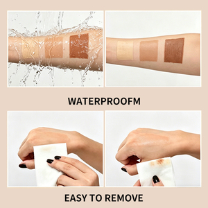 Crème pour les jambes Private Label 100g, logo personnalisé OEM, maquillage corporel waterproof, 3 couleurs : brun clair naturel, chocolat - Product Image 4