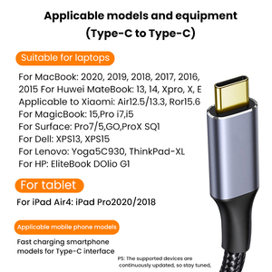 Cable de Extensión USB C 5A Macho a Hembra 20Gbp/s Gen2 USB3.2 Cable de Datos 100W Carga Rápida para Sumsung Huawei Macbook Pro Laptop - Product Image 4