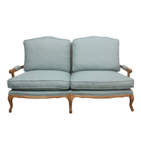 Fauteuil d'appoint en velours et bois massif, durable, de style antique, pour salon, canapé deux places, usage hôtelier et chambre à coucher