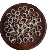 Perles d'eau douce à gros trous, perles d'espacement naturelles dorées pour le bricolage, accessoires de bijoux faits à la main