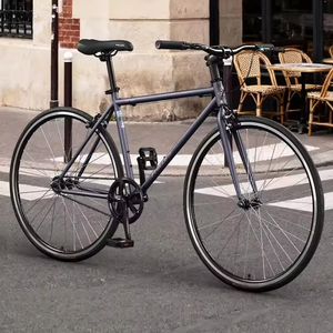 <span class=keywords><strong>Bicicleta</strong></span> de <span class=keywords><strong>Carretera</strong></span> de Una Velocidad con Horquilla de Resorte Retro de Acero de Alto <span class=keywords><strong>Carbono</strong></span> y Frenos de Disco para Adultos, para Desplazamientos Diarios - Product Image 2