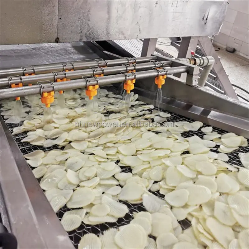 Halbautomatische kleine Produktionslinie für gefrorene Kartoffelflocken Chips Verarbeitungsanlage Herstellungsmaschinen für Pommes frites zu verkaufen