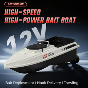 <span class=keywords><strong>Bateau</strong></span> de pêche à la traîne <span class=keywords><strong>télécommandé</strong></span> D80E 12V GPS avec 100 points de mesure de température et de profondeur, filet de pêche, 3 vitesses réglables <span class=keywords><strong>pour</strong></span> la pêche à la <span class=keywords><strong>carpe</strong></span> - Product Image 2