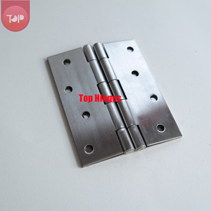 Bisagras de Acero Inoxidable de 4'' con Cabezal de Remache, Par de Bisagras para Puerta con Apertura de 180 Grados para Baño, Cocina y Uso Exterior - Product Image 2