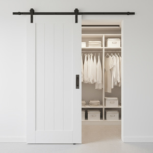 Manijas de Puerta Corredera Empotradas de Latón, Modernas, Ocultas, en Par, para Puertas de Granero - Product Image 6