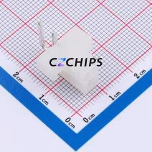 DLL-5569F-2AW Wire-to-Board Pin Header Bent Lead Through Hole,P=4.2mm Connector 2x1P 4.2mm Right Angle Insert 2P - Product Image 1