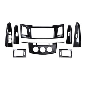 DECHI RHD LHD ABS Plastique Sport Aspect Fibre de Carbone Garniture de Panneau de Boutons de Commande des Vitres Compatible avec Vigo 2012 - Product Image 1