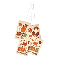 Distributeur promotionnel de désodorisants en papier parfumés aux fruits pour voiture, carte parfumée suspendue pour décoration automobile