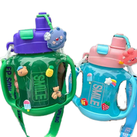 Bouteille d'eau Kecolove 850 ml grande capacité, anti-fuite, écologique, pour l'école, le sport, les enfants, motif dessin animé mignon, pour la rentrée scolaire et les excursions