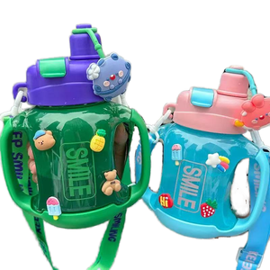 Bouteille d'eau Kecolove 850 ml grande capacité, anti-fuite, écologique, pour l'école, le sport, les enfants, motif dessin animé mignon, pour la rentrée scolaire et les excursions - Product Image 1