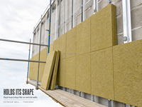 Panel Insulasi Rock Wool 100kg/m3 Papan Wol Mineral Tahan Api untuk Insulasi Termal Dinding Eksterior
