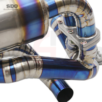 Tuyaux d'échappement Catback en titane SD pour Ferrari F430 SC 4.3L V8 2007-2009 Système d'échappement à soupape à vide haute performance avec silencieux