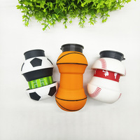 Botella de Agua Plegable de Silicona Creativa Personalizada OEM ODM, a Prueba de Fugas, para Viajes, Regalos, Estudiantes, Deportes al Aire Libre