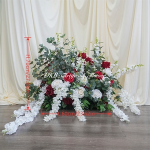 ดอกไม้ประดิษฐ์สีเขียวขายดี สำหรับตกแต่งทางเดิน งานแต่งงาน และตกแต่งโต๊ะ - Product Image 2