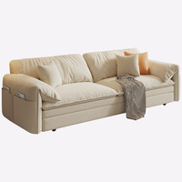 Sofá Cama Extensible Plegable Multifuncional Moderno para Sala de Estar Individual/Doble Personalizable en Color