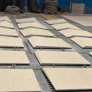 Carreaux de pierre calcaire beige doré découpés sur mesure, durables et très demandés, pour projets hôteliers et grossistes en intérieur - Product Image 4
