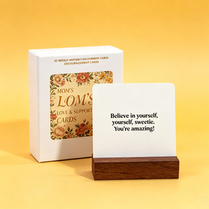 Juego de Tarjetas de Afirmación de Maternidad Personalizadas, Regalo de Embarazo para Nuevas Mamás, Práctica de Autoconfianza y Calma con Soporte - Product Image 1