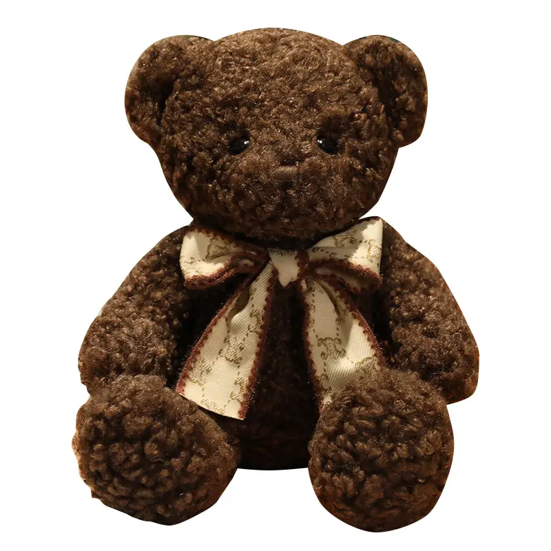 Kawaii Stofftier puppe für Kinder oder Mädchen Valentinstag Geschenk Band Bogen Teddybär Spielzeug