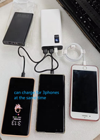 Hochleistungs-Powerbank mit 10000mAh/20000mAh, PD 22,5W Schnellladung, 3 USB-Anschlüssen, LED-Anzeige, Handy-Ladegerät für Unterwegs