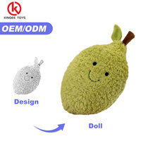 Kinqee Garantie après-vente d'échantillon personnalisé rapide de haute qualité Jouet en peluche personnalisé pêche de dessin animé Jouet en peluche personnalisé de fruits