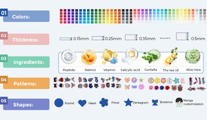 แผ่นปิดสิวแบบออร์แกนิคสูตรคอลลาเจน บรรจุในกล่องกระจก  ขายดีที่สุด  สำหรับการดูแลผิว  รักษาสิวและรอยดำจากสิว - Product Image 5