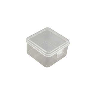 Transparent Square Plastic Storage Box 7.5x7.5x4.5 Mm For Jewelry Beads Cosmetics Hardware Parts Organizer Desktop Use - Product Image 5