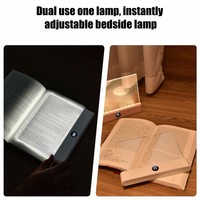 Lámpara de Lectura LED Inalámbrica, Portátil, Recargable, con Panel de Luz Transparente para Toda la Página, Ideal para Leer en la Cama