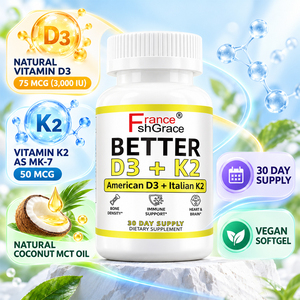 Suplementos de D3 K2 Personalizados Shecome Better D3 K2, Favorecen la Densidad Ósea, el Equilibrio de Calcio, la Inmunidad y el Estado de Ánimo, Cápsulas Blandas de D3 K2 - Product Image 6