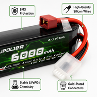 Module d'alimentation rechargeable haute décharge 12.8V100Ah LiCoO2 à cathode liquide, multi-tension, pour applications nautiques PONFLY 9000-70C-HV-B