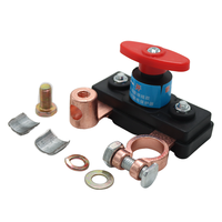 Interruptor de Desconexión de Batería de 12V-24V, Aislador de Batería Marino de Cobre, Interruptor de Corte de Energía Principal para Automóvil, Camión, RV, Barco