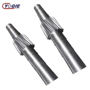 Luoyang Yogie China suppliers 4870mm M31 high quality rotary kiln helical gear shaft