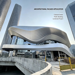 Revestimiento de Fachada Contemporáneo con Superficie de Espejo Anticorrosión para Exteriores de Edificios y Centros Culturales - Product Image 1