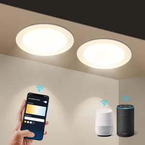 Aigostar 18W Smart LED Downlight 2 Pack 1765LM compatibile Wi-Fi Alexa Google Home Smart Home Alexa Google Home LED da incasso - Product Image 1