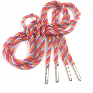 Nouvel arrivage de lacets ronds en métal à la mode lacets de chaussures de couleur forte pour les baskets de randonnée en plein air <span class=keywords><strong>basket</strong></span>-ball course à pied équipement de sport - Product Image 4