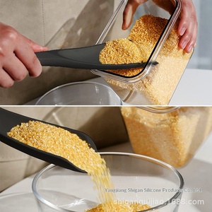 Multi-function Japanese Style Silicone <strong>Spatula</strong> with Beechwood Silicone Handles Anti-Slip High Temperature Resistant Kitchen Tool - Product Image 4