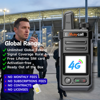 Radio Walkie Talkie Maycall Tetocom 4G LTE POC Layar Sentuh Jangkauan Jauh 5000km Android Fungsi Zello dengan Kartu SIM T8 Woki Toki