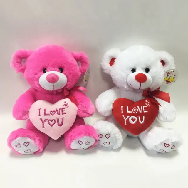 Usine CE ASTM ours en peluche Saint Valentin vente en gros prix bon marché ours en peluche jouet je t'aime ours en peluche saint valentin