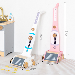 Aspirateur en bois artisanal de luxe, design vintage nordique, outil de nettoyage domestique décoratif haut de gamme pour les foyers élégants et éco-responsables - Product Image 6