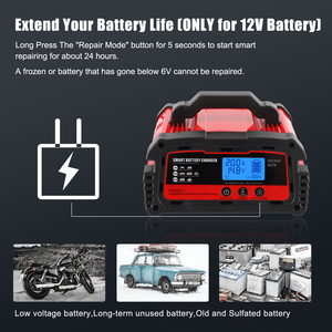 <span class=keywords><strong>Chargeur</strong></span> <span class=keywords><strong>de</strong></span> <span class=keywords><strong>batterie</strong></span> <span class=keywords><strong>de</strong></span> voiture, camion, moto, marine, <span class=keywords><strong>intelligent</strong></span>, professionnel, 10ah, 20ah, 12v-24v, entièrement automatique, avec fonction <span class=keywords><strong>de</strong></span> maintien - Product Image 4