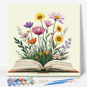 Kit de peinture par numéros personnalisé avec cadres muraux - Peintures sur toile de portraits et ensemble d'art mural classique pour la décoration intérieure - Product Image 5