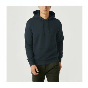 Venta al por mayor de alta calidad Puff Print Black Line Label 100% algodón French Terry Streetwear LOGO personalizado Sudaderas con capucha y sudaderas para hombres - Product Image 1