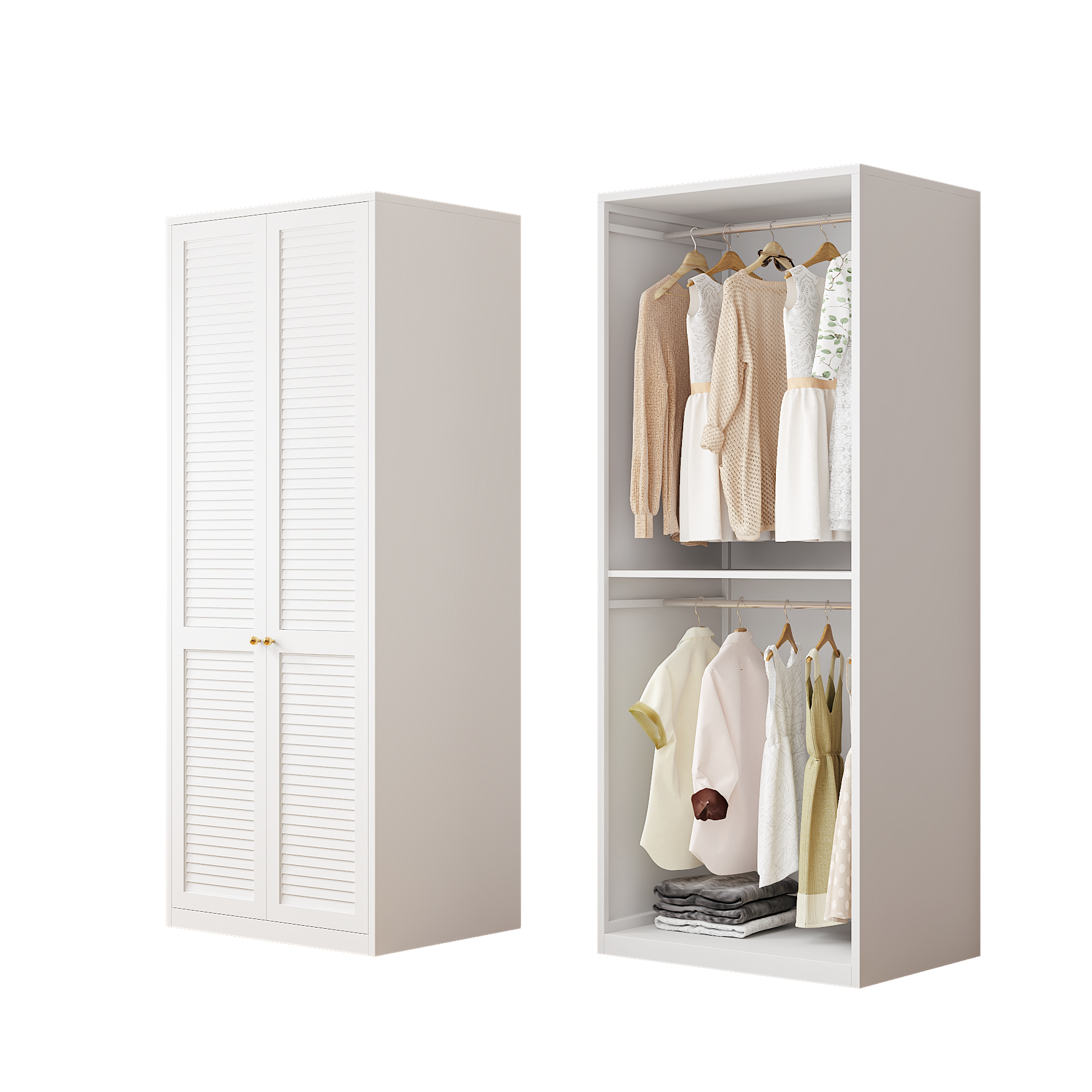 Width 800mm, double door, single layer