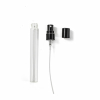 Flacon de parfum cosmétique en verre de 10 ml, format voyage, avec pulvérisateur en aluminium, atomiseur d'huile parfumée, diffuseur