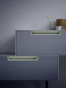 미니멀리스트 이탈리아 스타일 매립형 알루미늄 합금 손잡이 (옷장, 수납장, 신발장, TV 장식장용) - Product Image 4