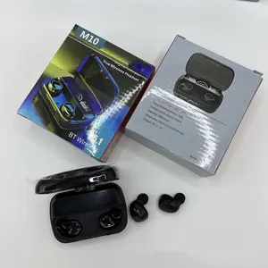 Sıcak satış ucuz fiyat M10 kulakiçi oyun In-kulaklıklar Tws kablosuz kulaklık dokunmatik kontrol kablosuz kulaklıklar kulakiçi ABS